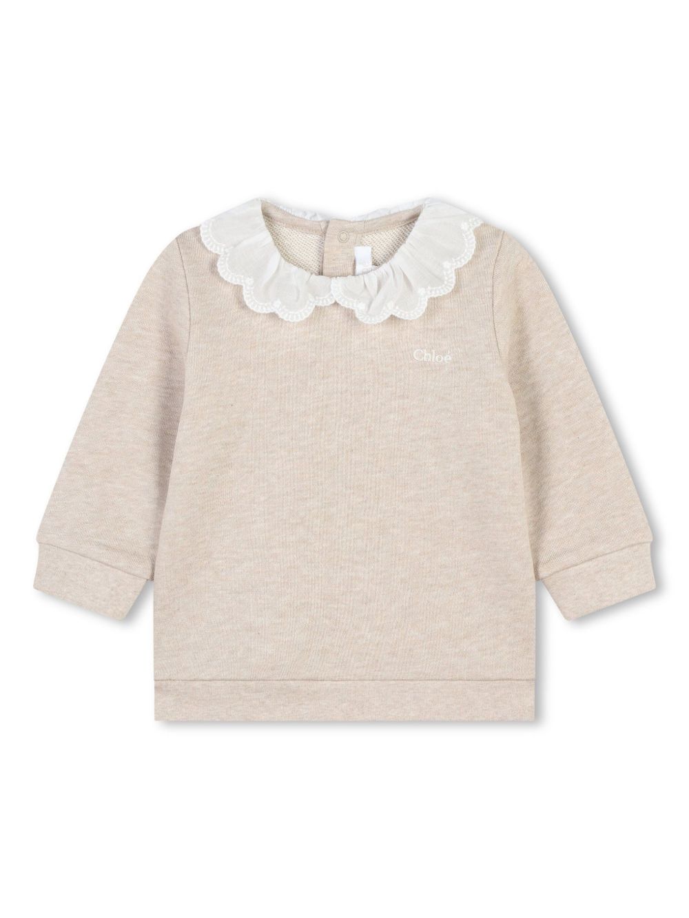 Chloé Kids 彼得潘领长袖卫衣 - 中性色