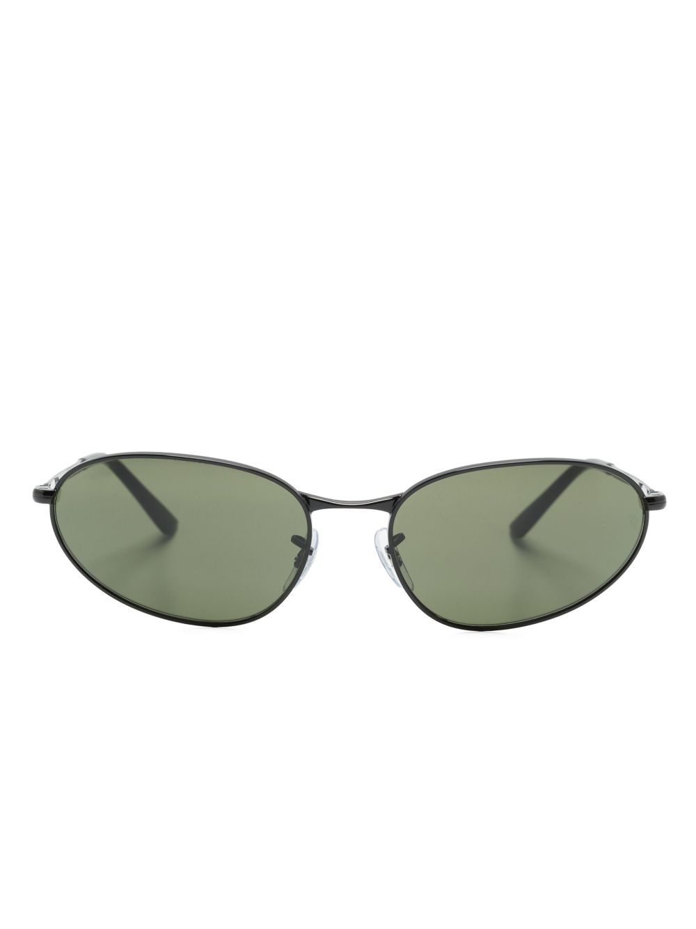 Ray-Ban RB3734 椭圆形框太阳眼镜 - 黑色