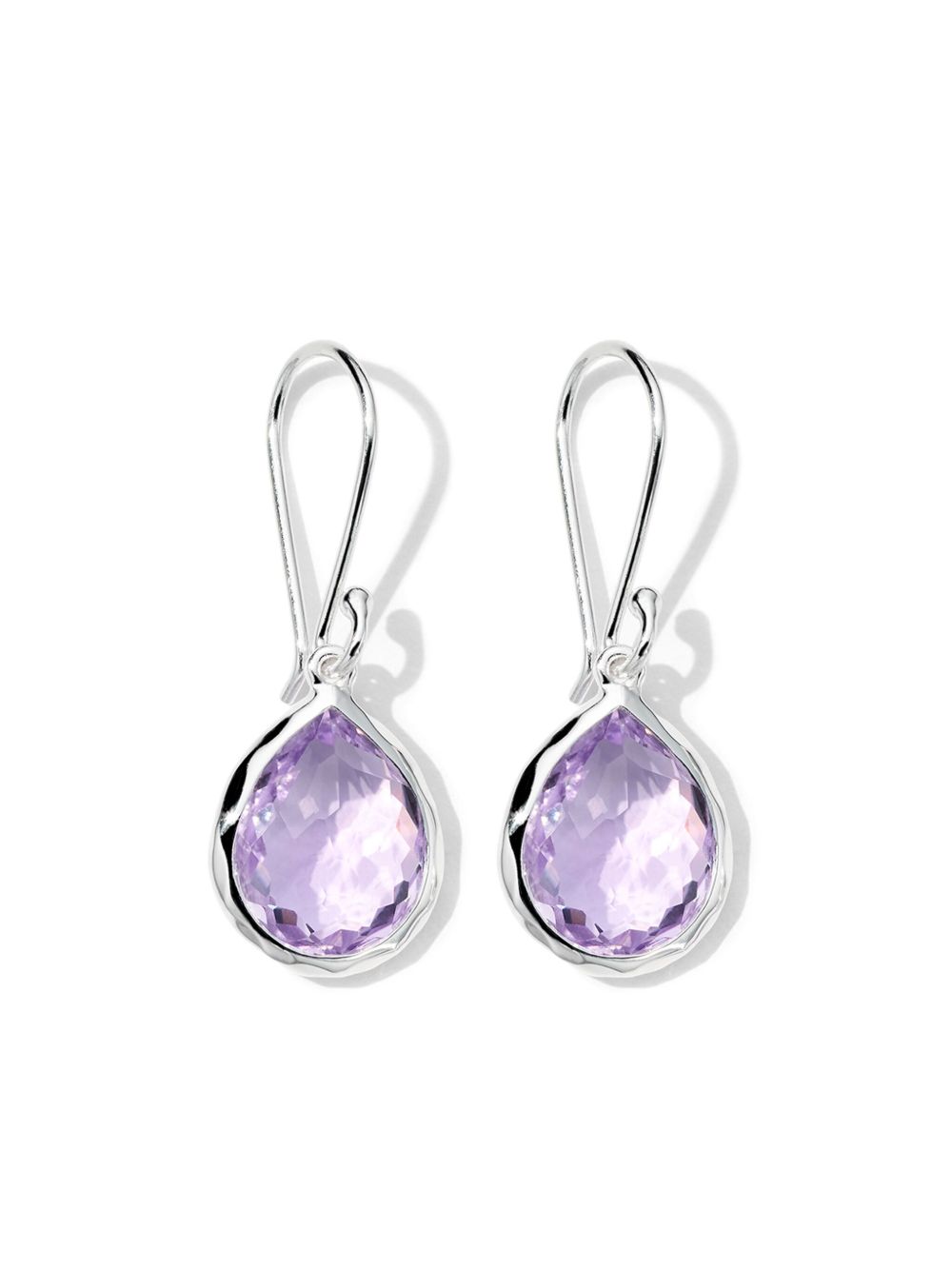 IPPOLITA Rock Candy® 紫晶吊饰耳环 - 银色