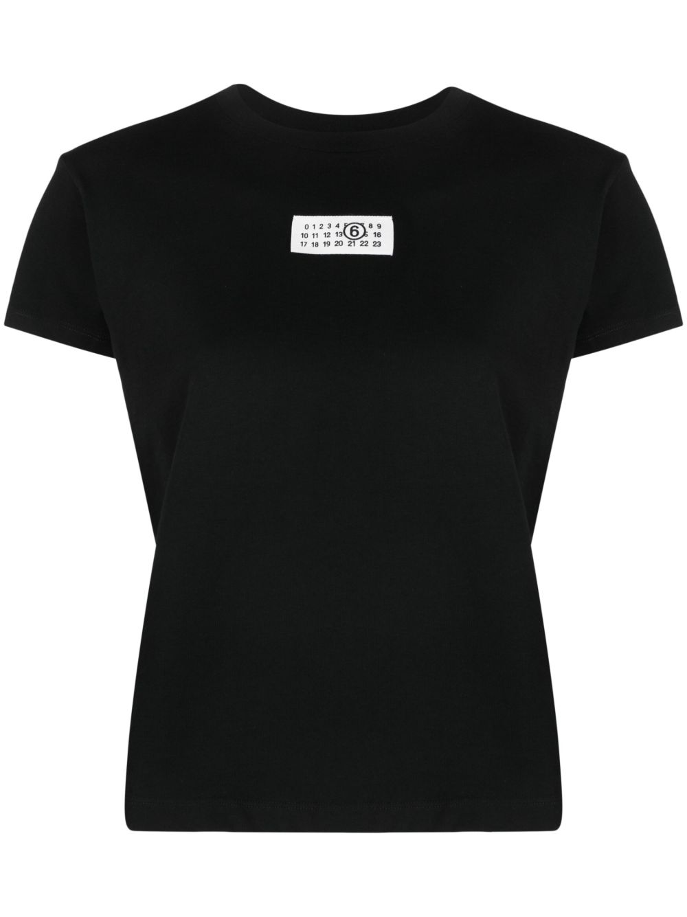 MM6 Maison Margiela 数字图案棉T恤 - 黑色