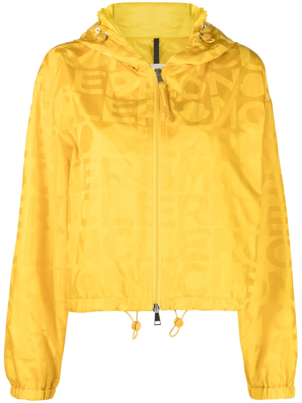 Moncler Vernant logo印花防风衣 - 黄色