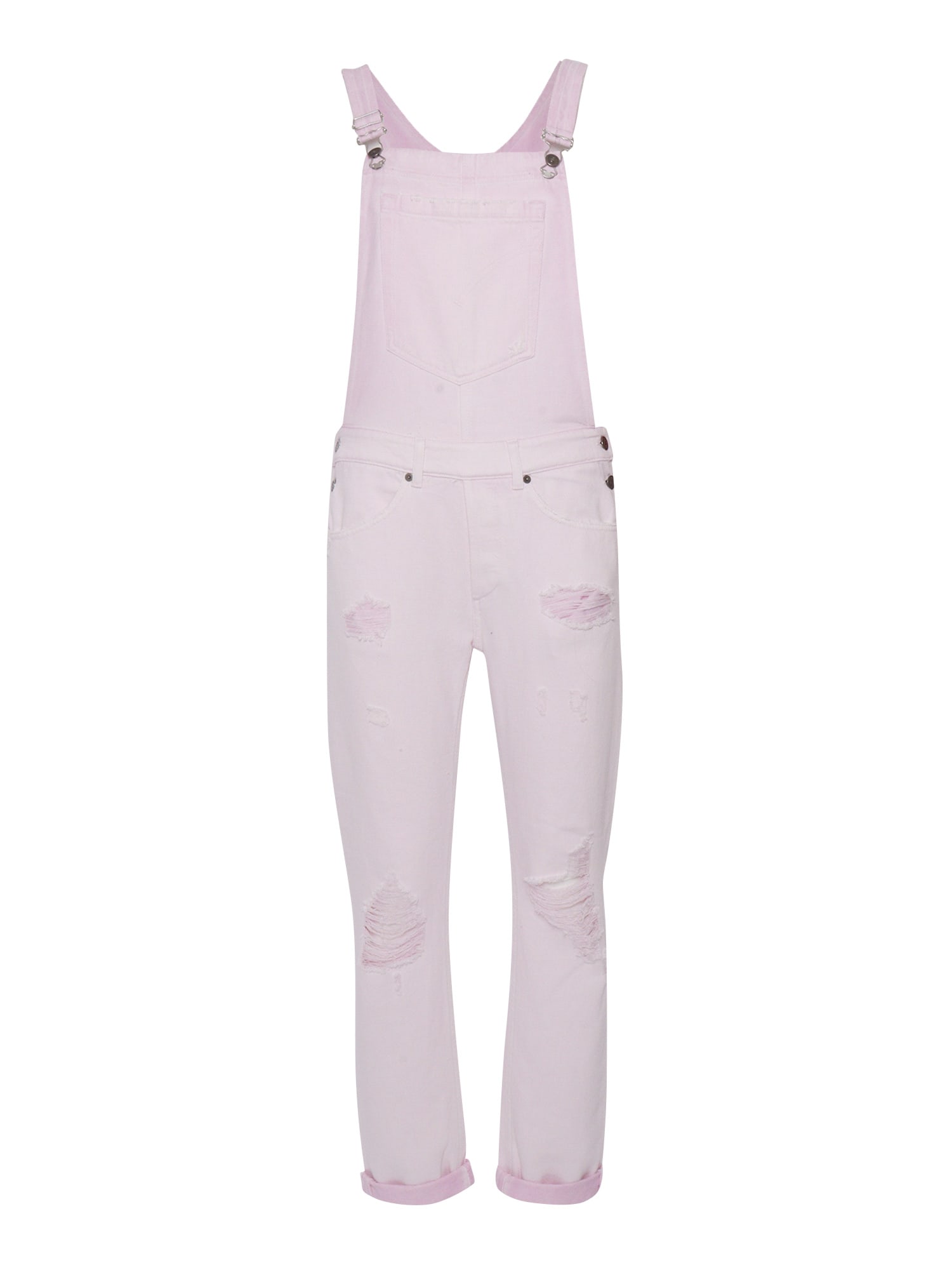 Dondup Pink Denim Overalls
