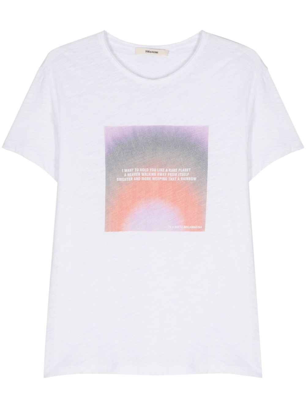 Zadig&Voltaire x Greta Bellamacina Toby 照片印花T恤 - 白色