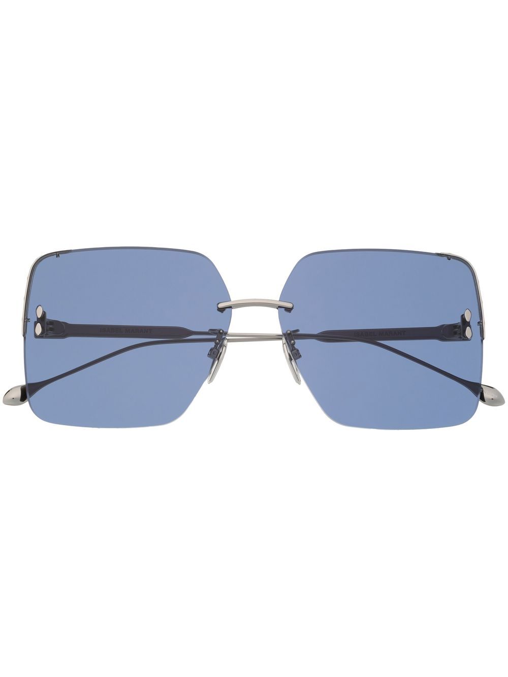 Isabel Marant Eyewear 有色镜片方框太阳眼镜 - 蓝色