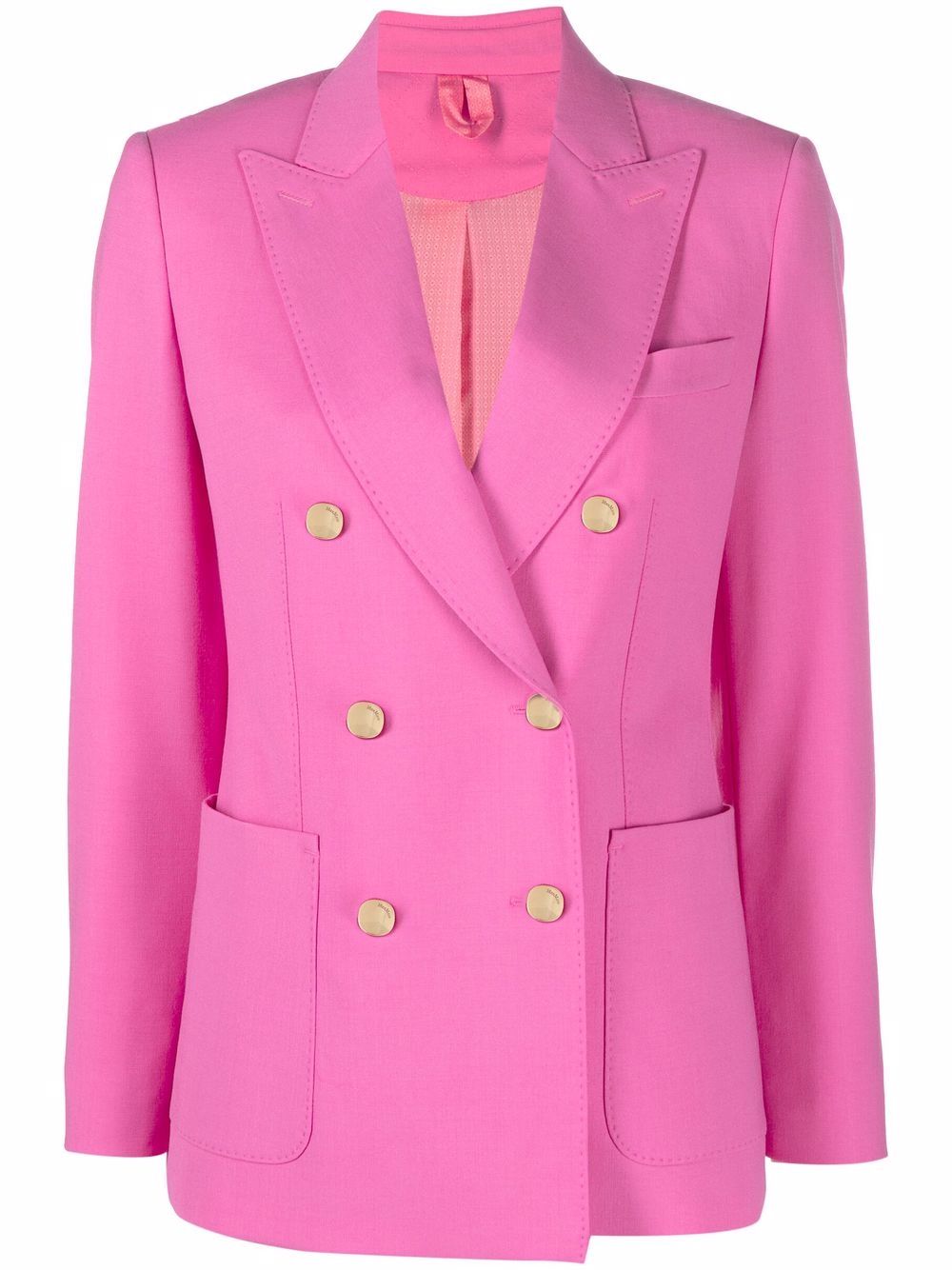 Max Mara 双排扣精裁西装夹克 - 粉色