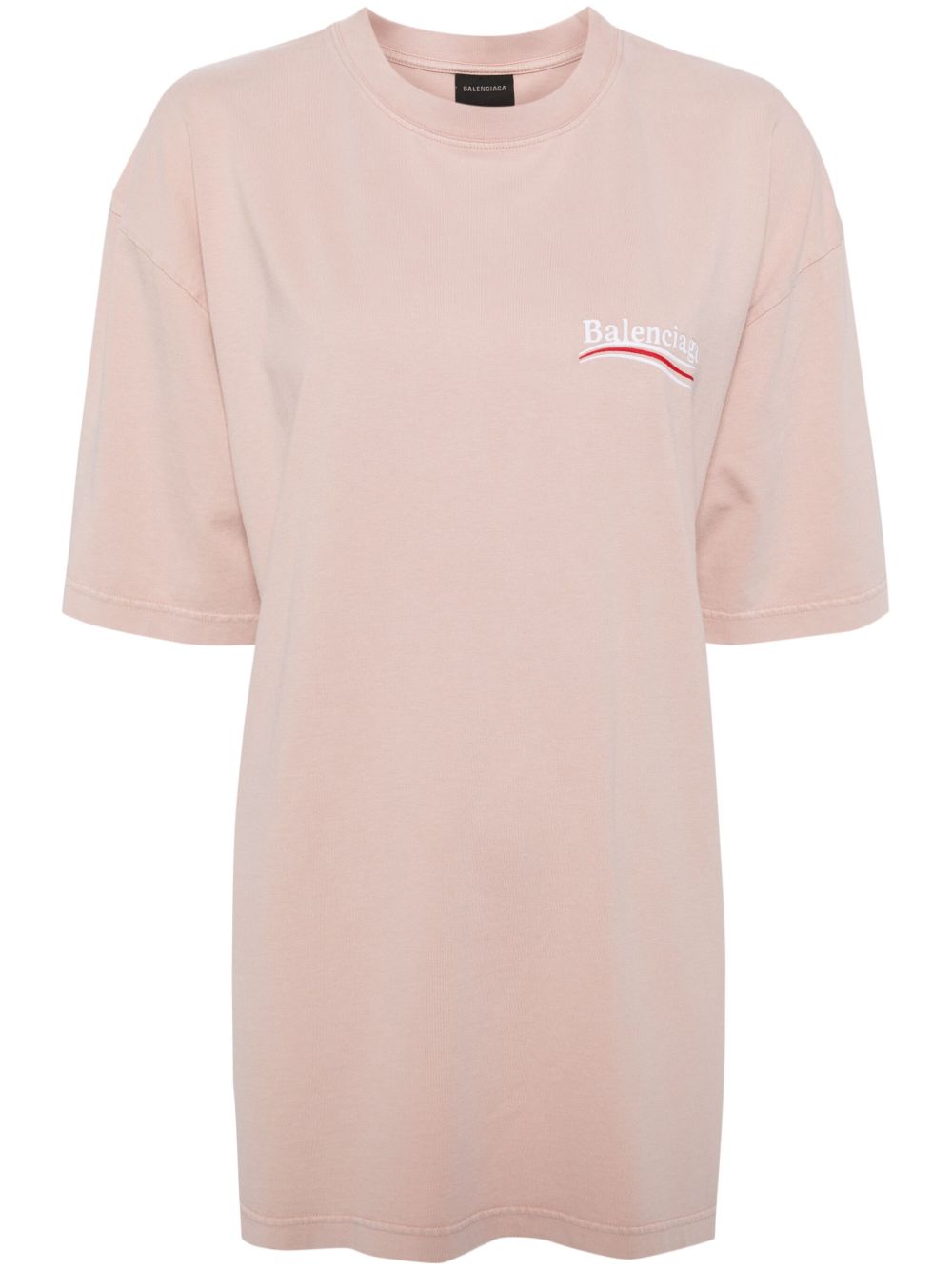 Balenciaga Logo 印花超大款T恤 - 粉色