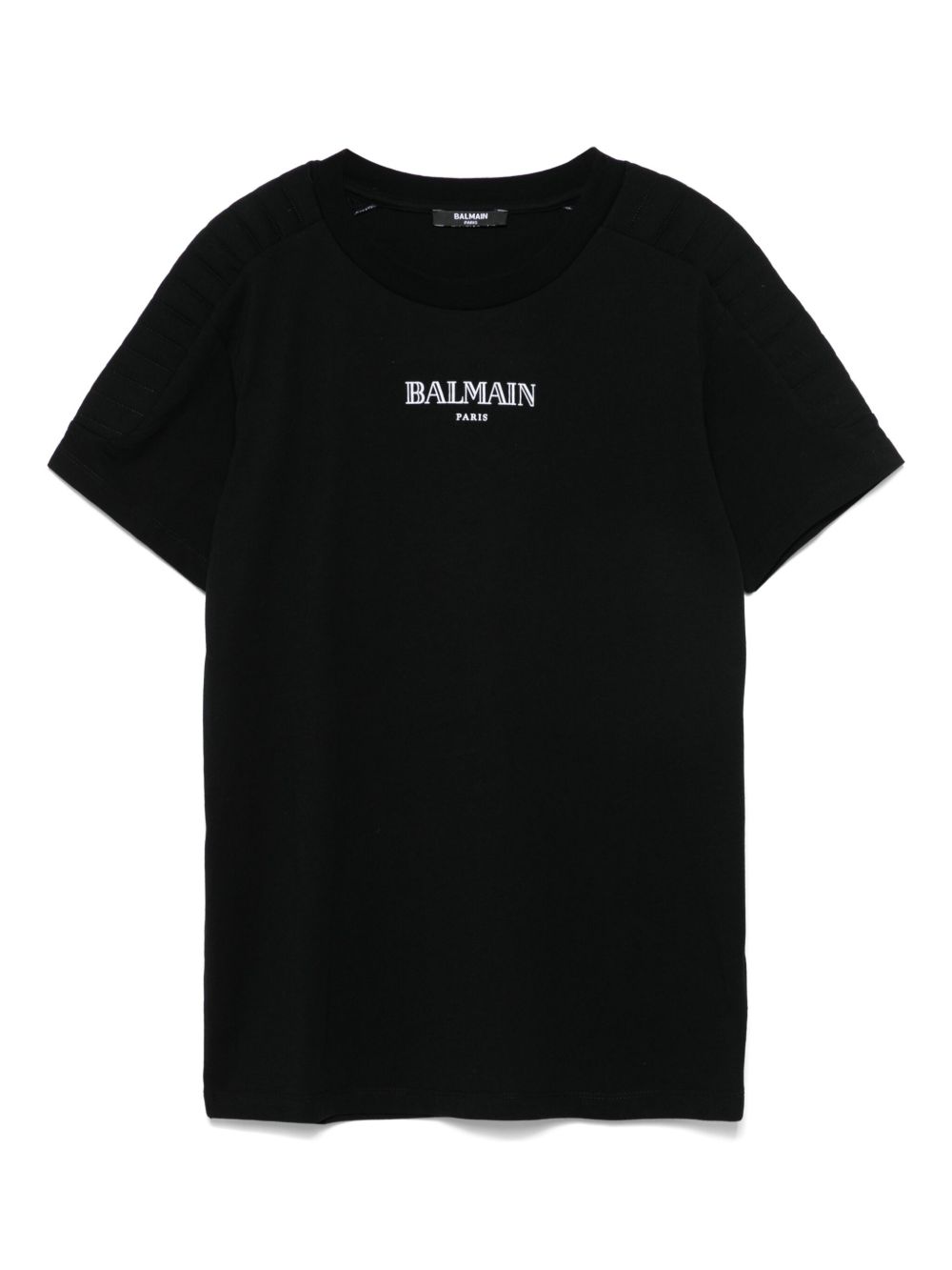 Balmain Kids logo印花T恤 - 黑色