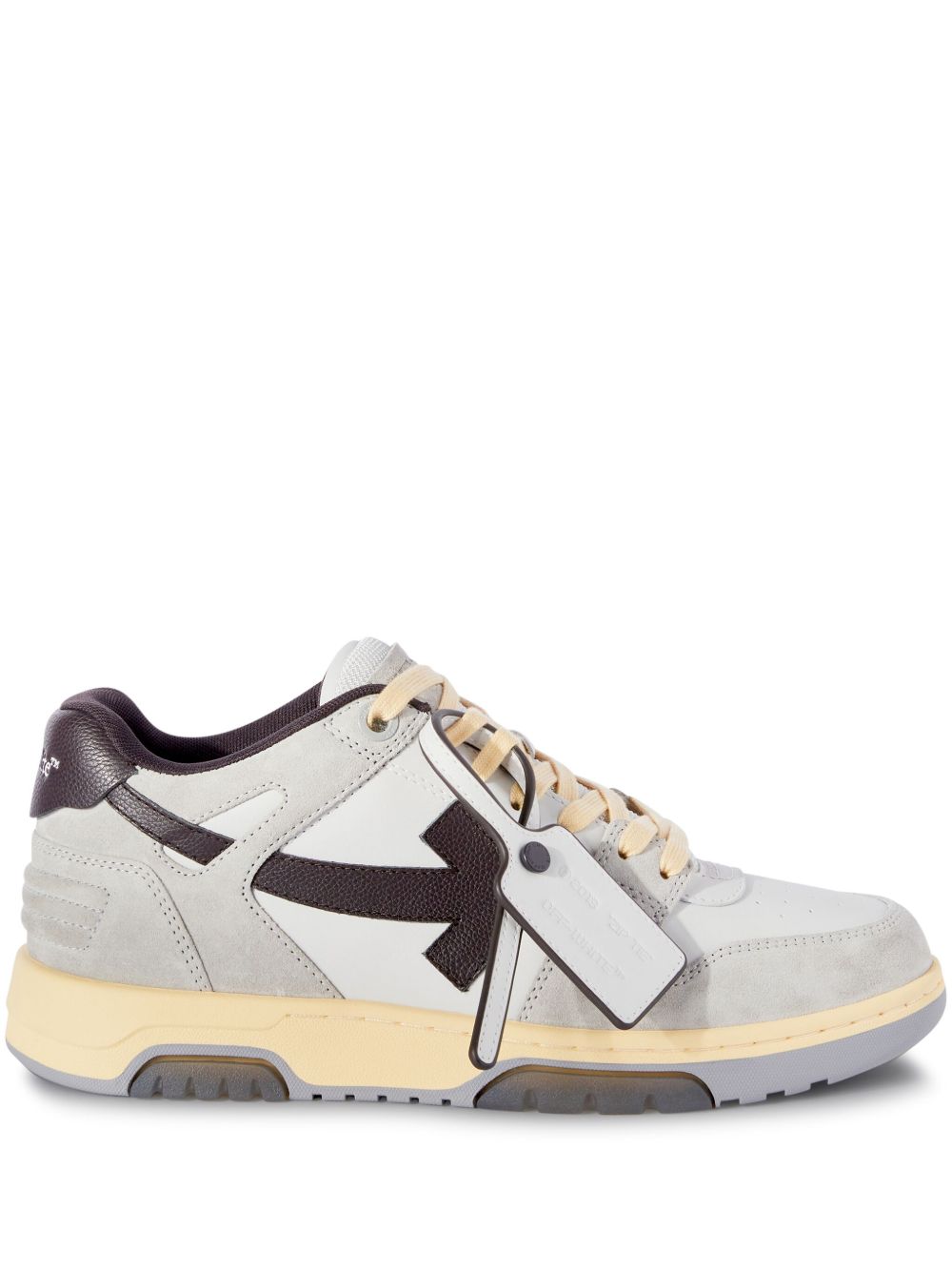 Off-White Out Of Office 拼色运动鞋 - 灰色
