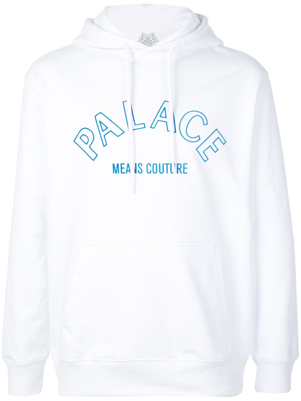 Palace logo印花连帽衫 - 白色