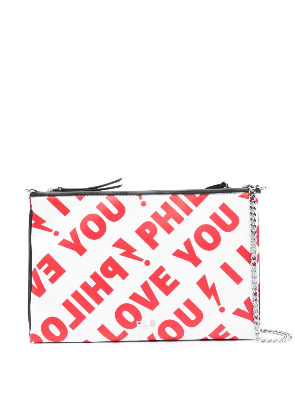 Philosophy Di Lorenzo Serafini I Love You 皮质斜挎包 - 红色