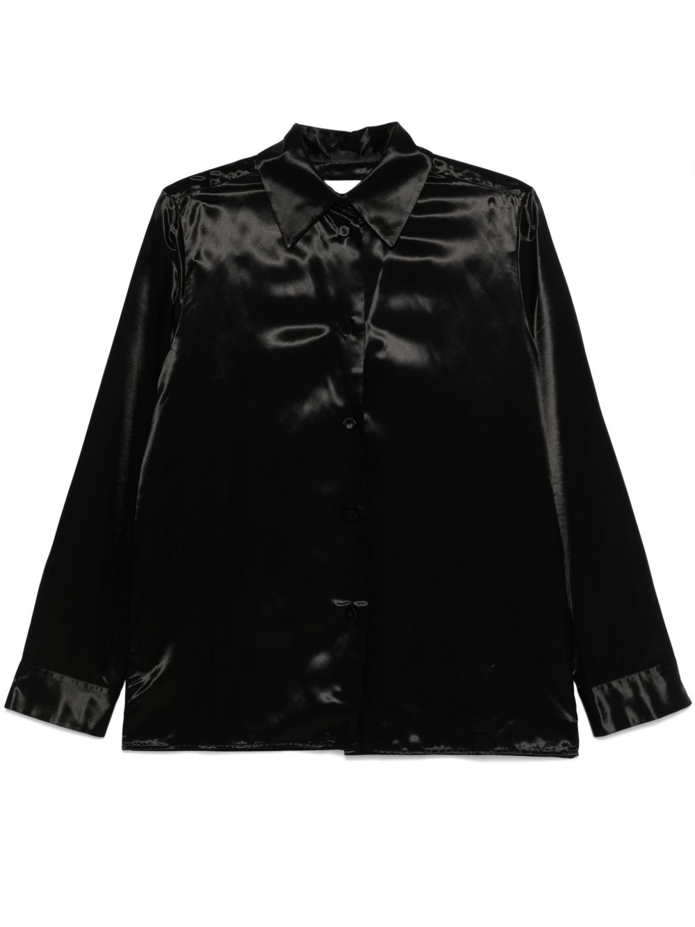 Jil Sander 条纹衬衫 - 黑色