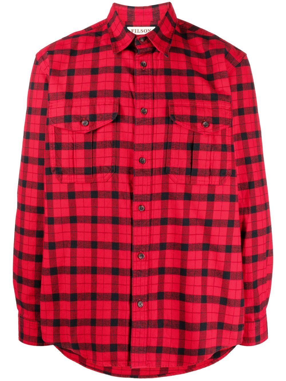 Filson 格纹长袖衬衫 - 红色