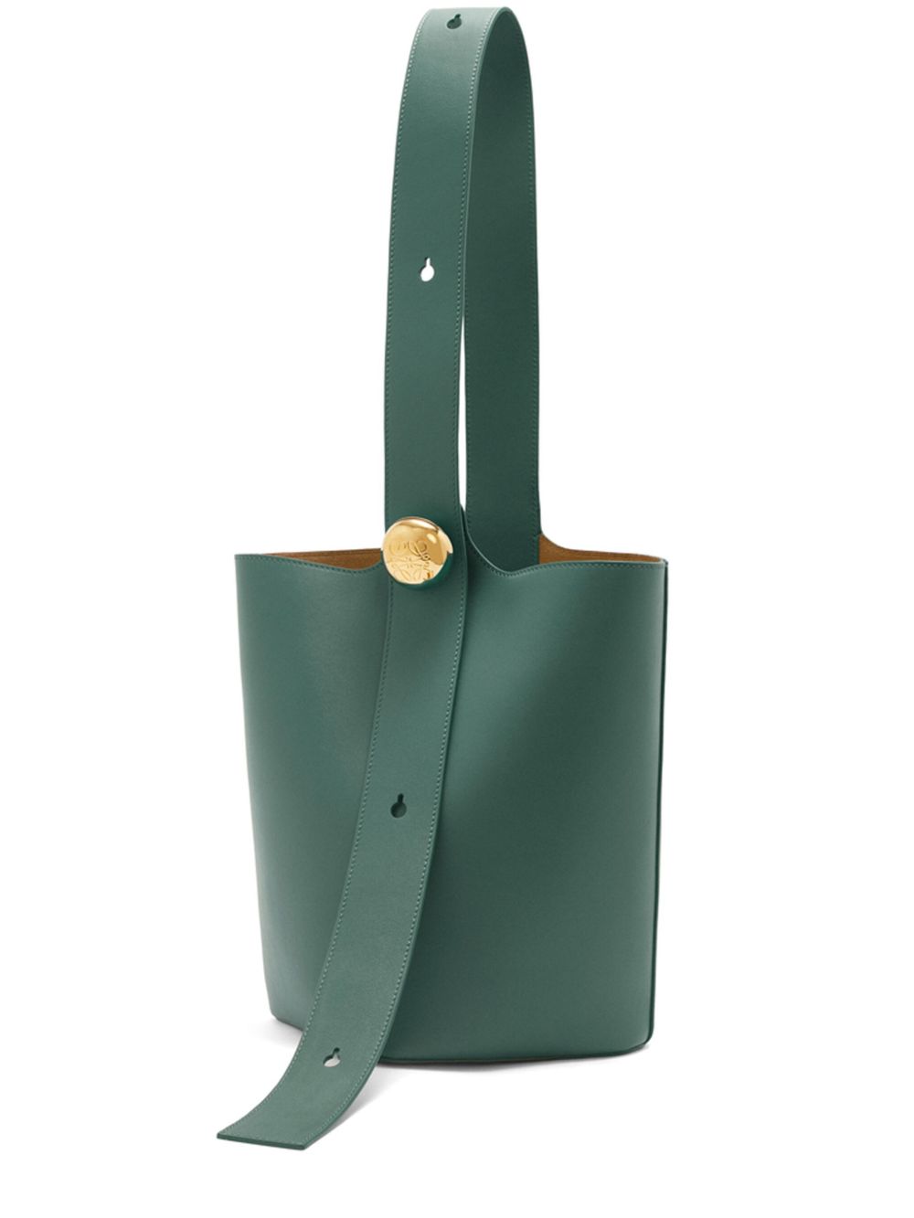 LOEWE Pebble 中号水桶包 - 绿色