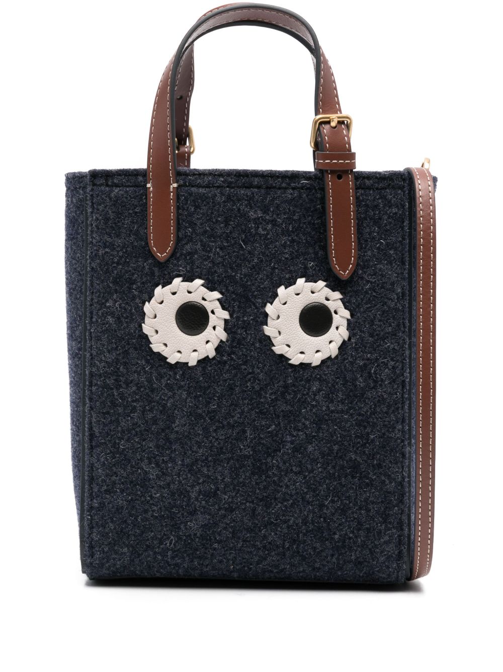 Anya Hindmarch Eyes 迷你手提包 - 蓝色