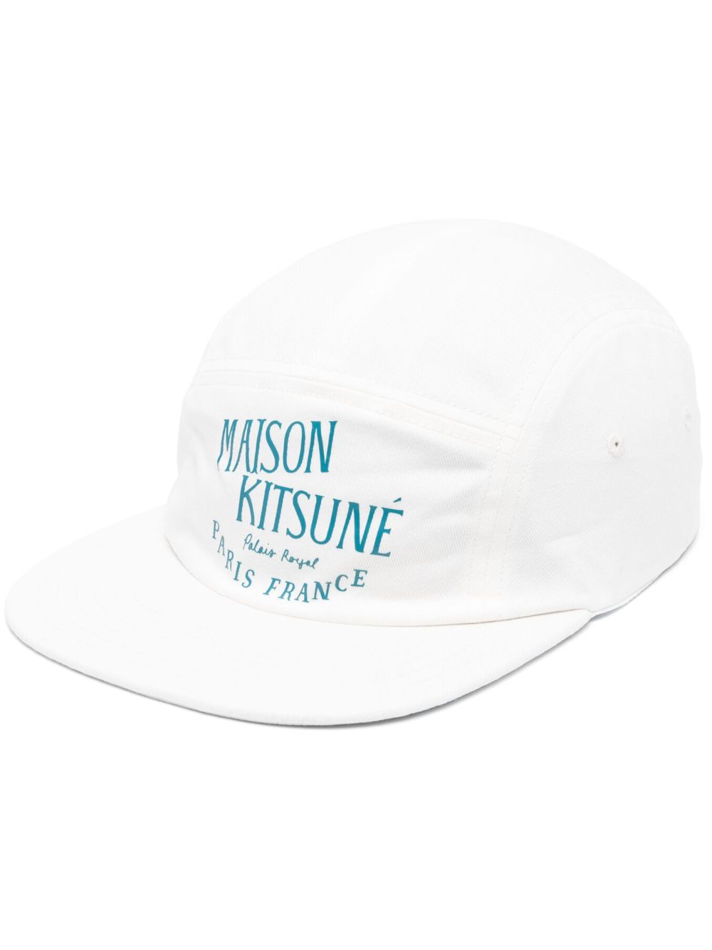 Maison Kitsuné logo印花棉棒球帽 - 白色