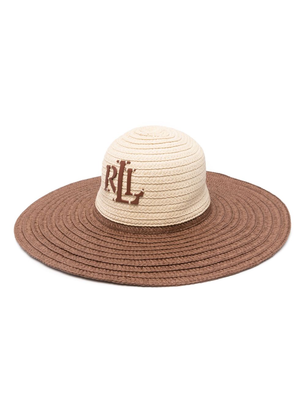 Lauren Ralph Lauren logo贴花纸质遮阳帽 - 中性色