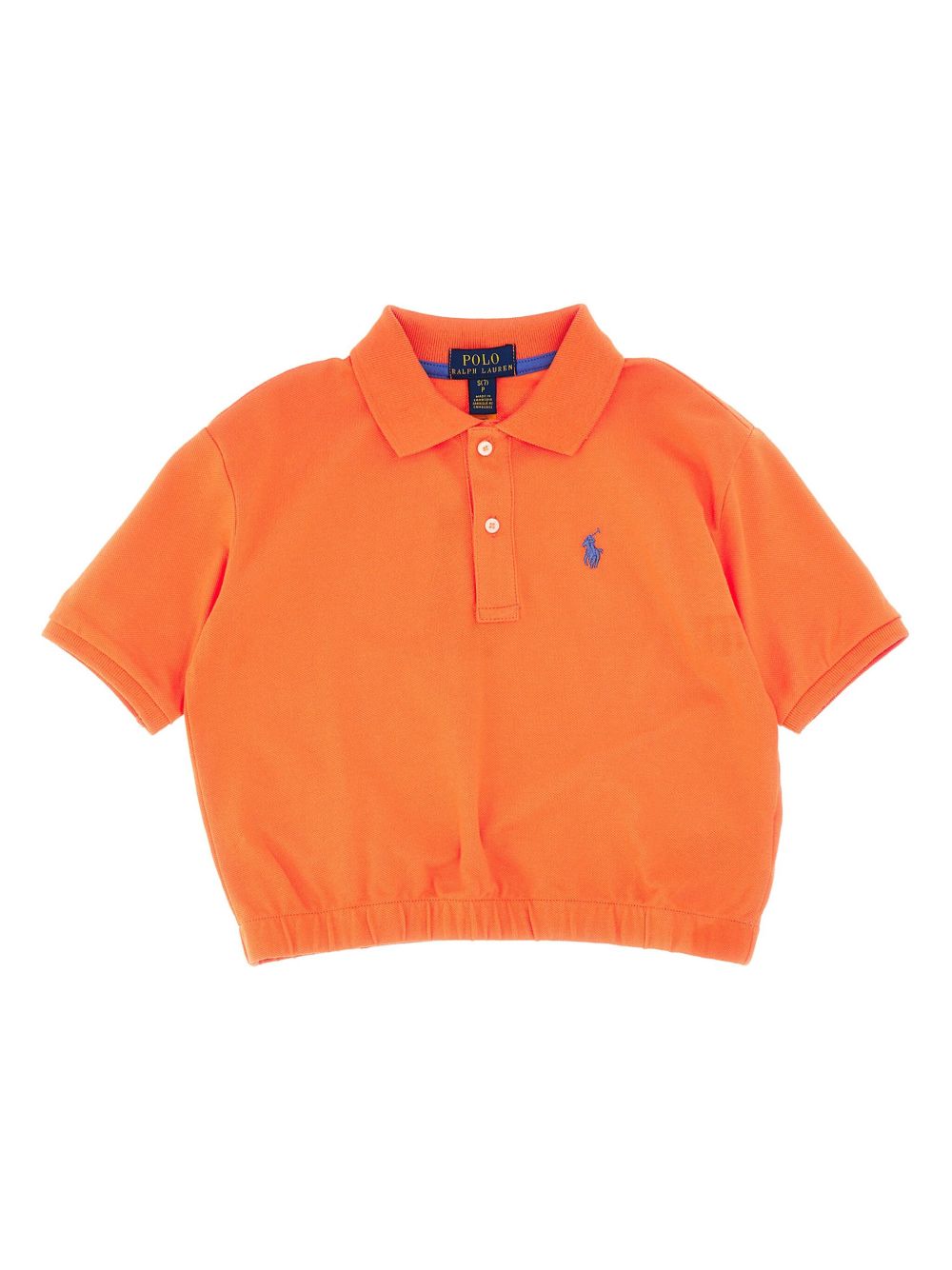 POLO RALPH LAUREN KIDS Polo Pony 图案polo衫 - 橘色