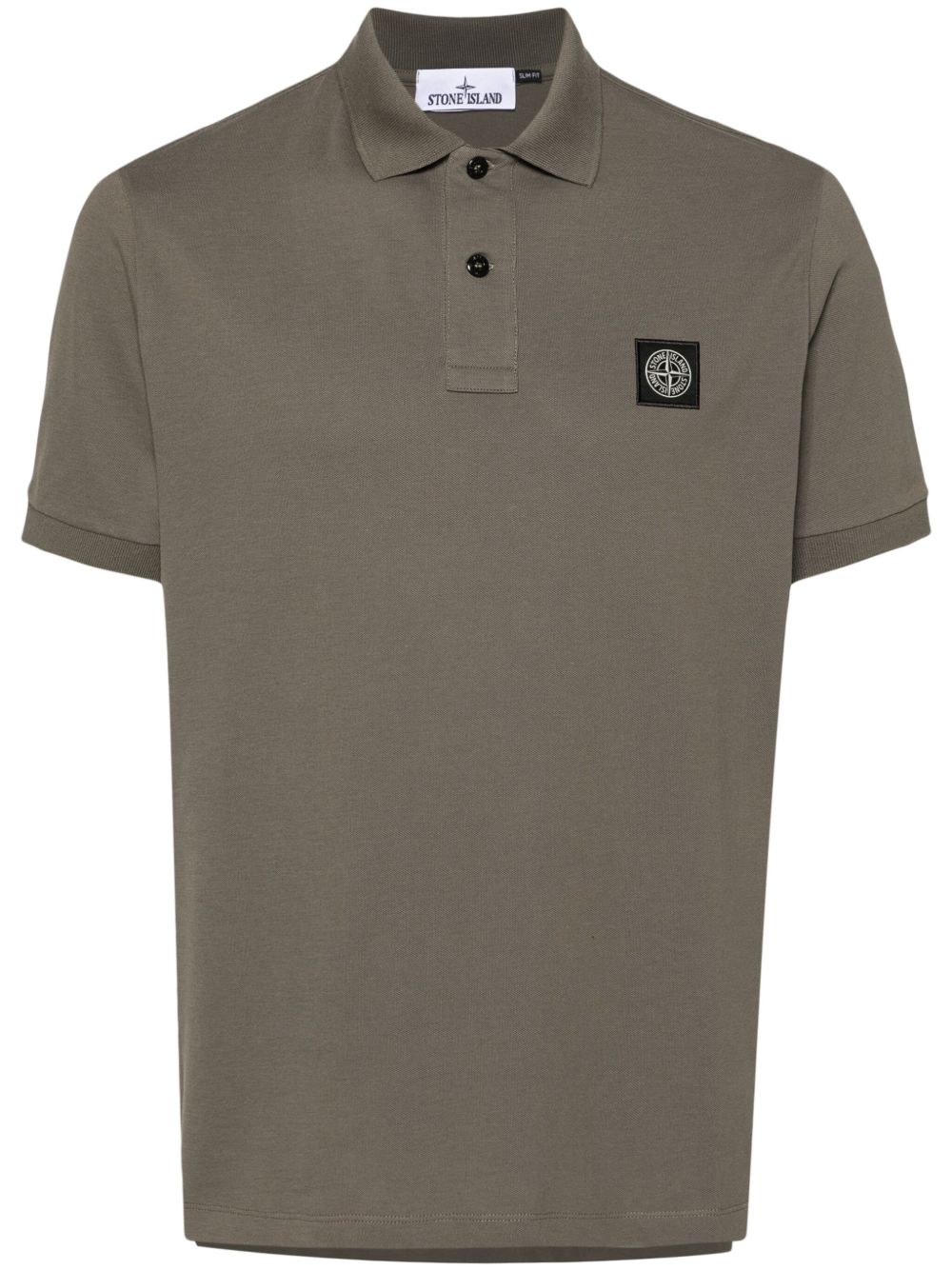 Stone Island 罗盘徽章polo衫 - 绿色