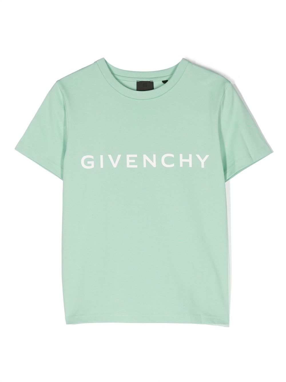 Givenchy Kids 4G logo印花T恤 - 绿色