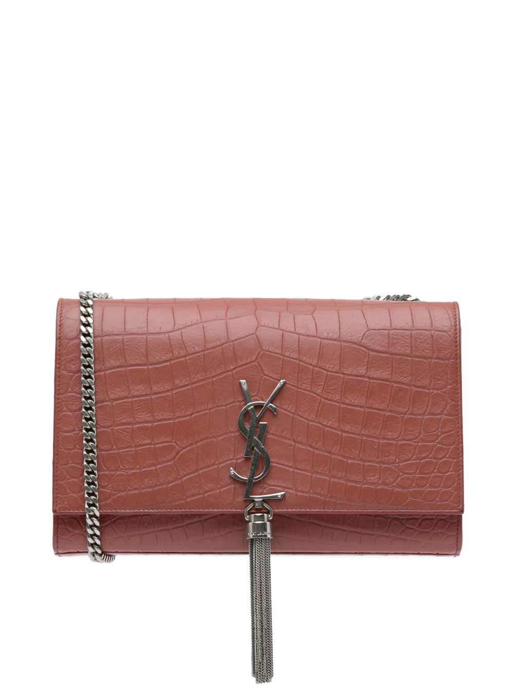 Saint Laurent Pre-Owned Embossed Kate Tassel 中号斜挎包（2016年典藏款） - 红色