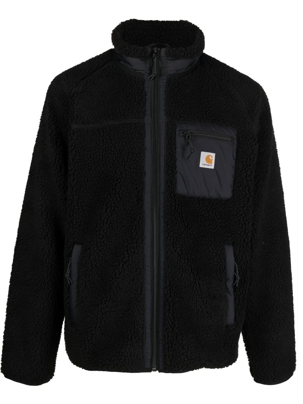 Carhartt WIP 抓绒拉链夹克 - 黑色