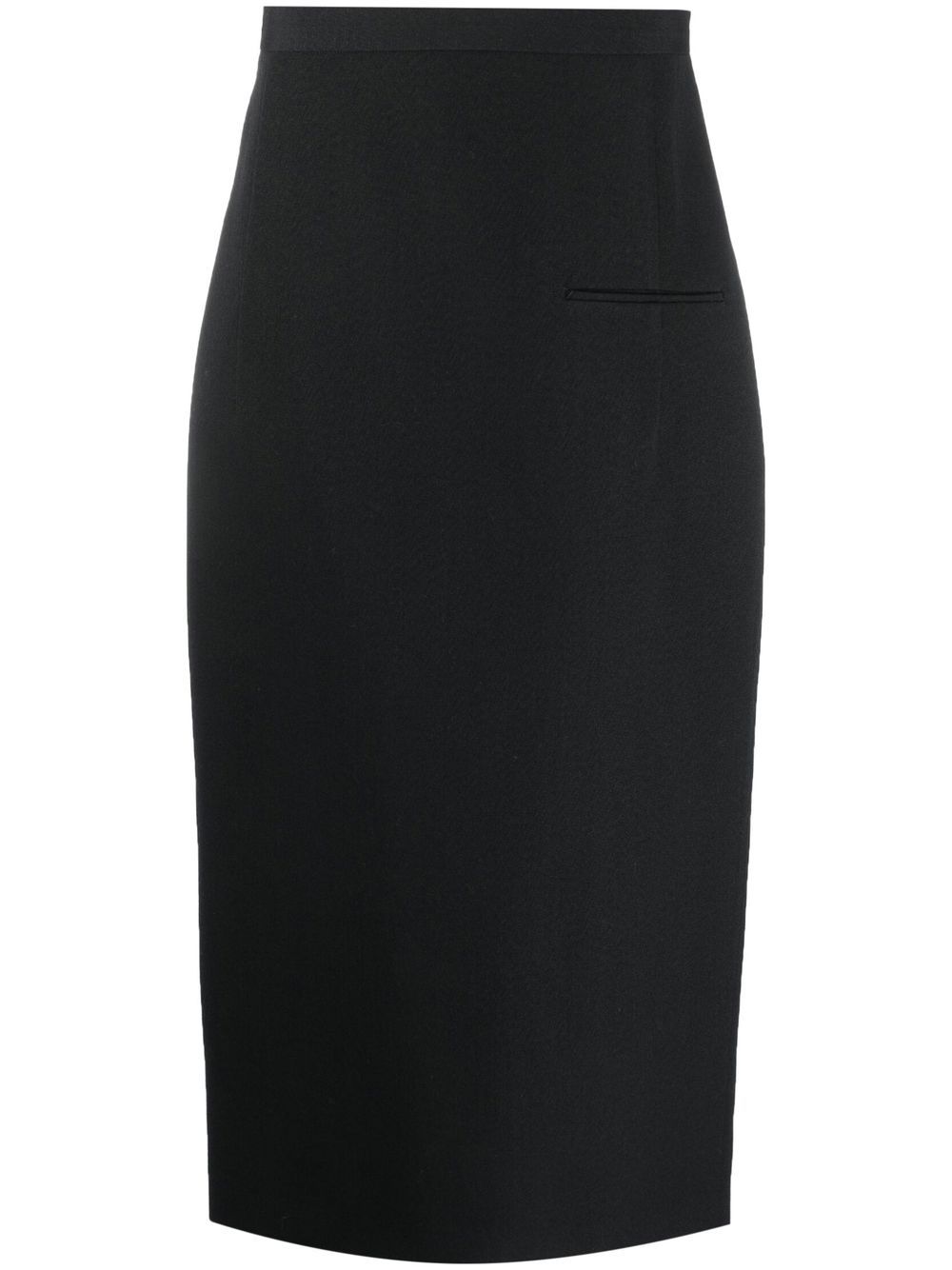 The Row mid-eight tailored pencil skirt - 黑色