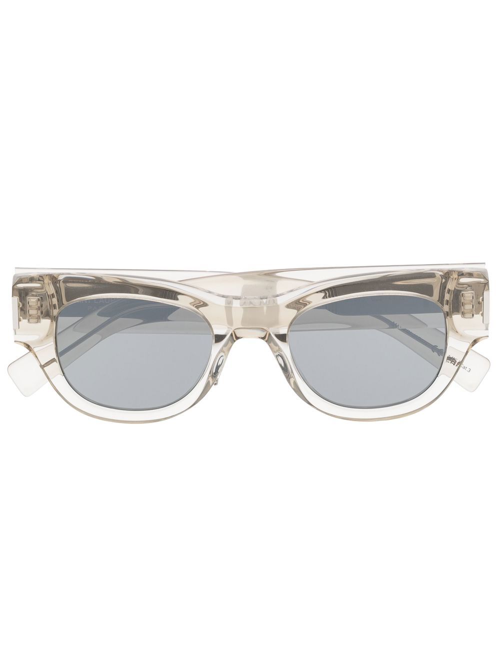 Saint Laurent Eyewear 透明方框太阳眼镜 - 灰色