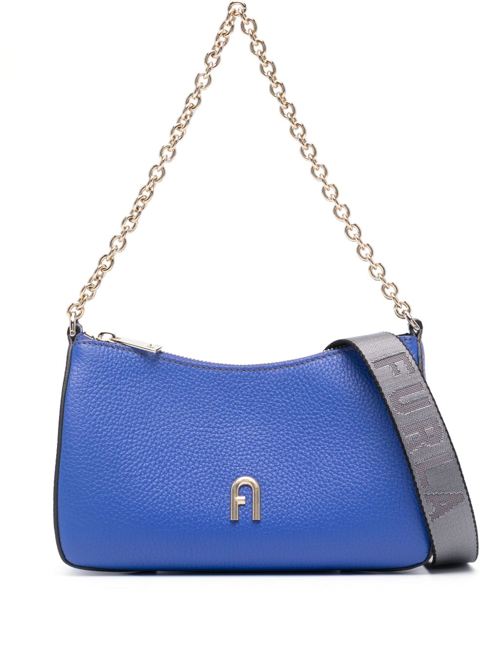 Furla Primula 迷你皮质斜挎包 - 蓝色