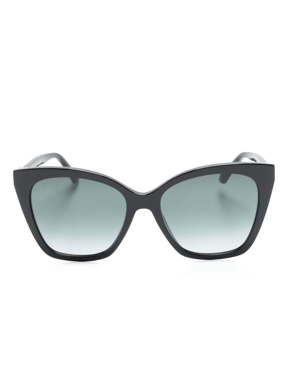 Jimmy Choo Eyewear Ruag 猫眼框太阳眼镜 - 黑色