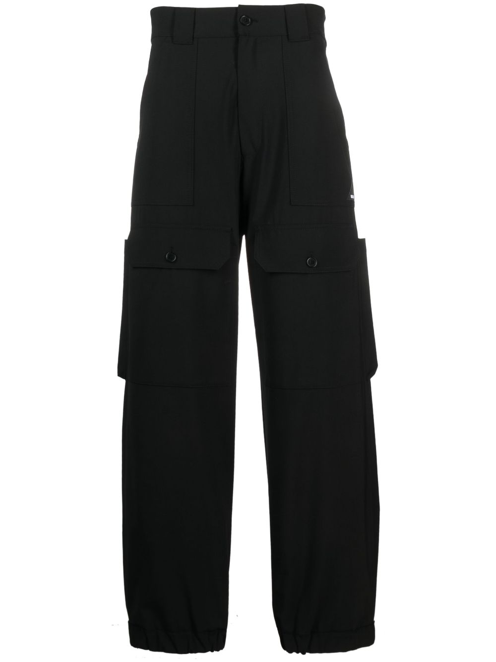 MSGM 高腰阔腿裤 - 黑色