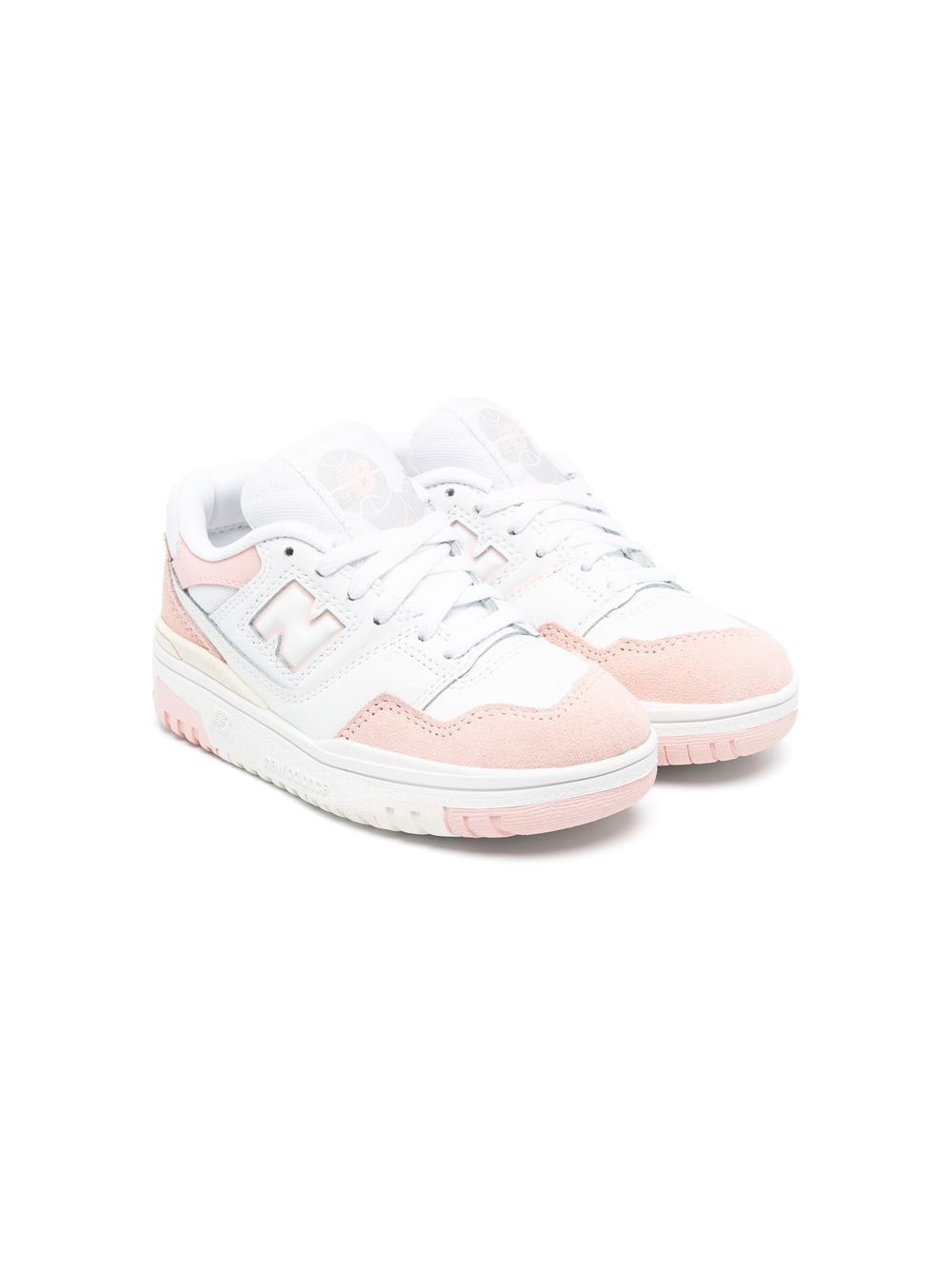New Balance Kids 550 Bungee 系带运动鞋 - 白色