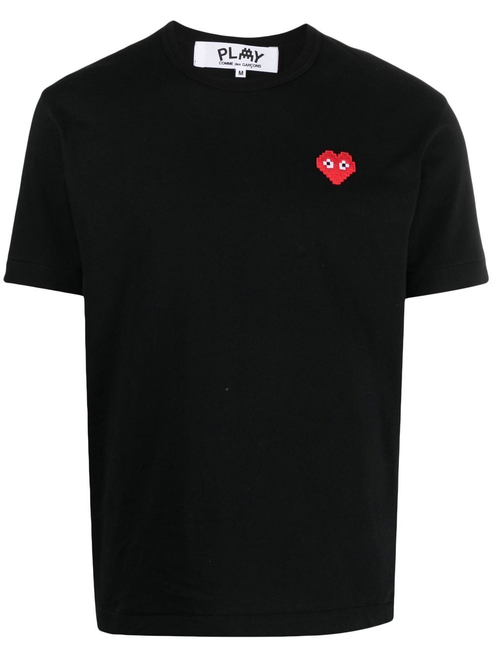 Comme Des Garçons Play 标贴棉T恤 - 黑色