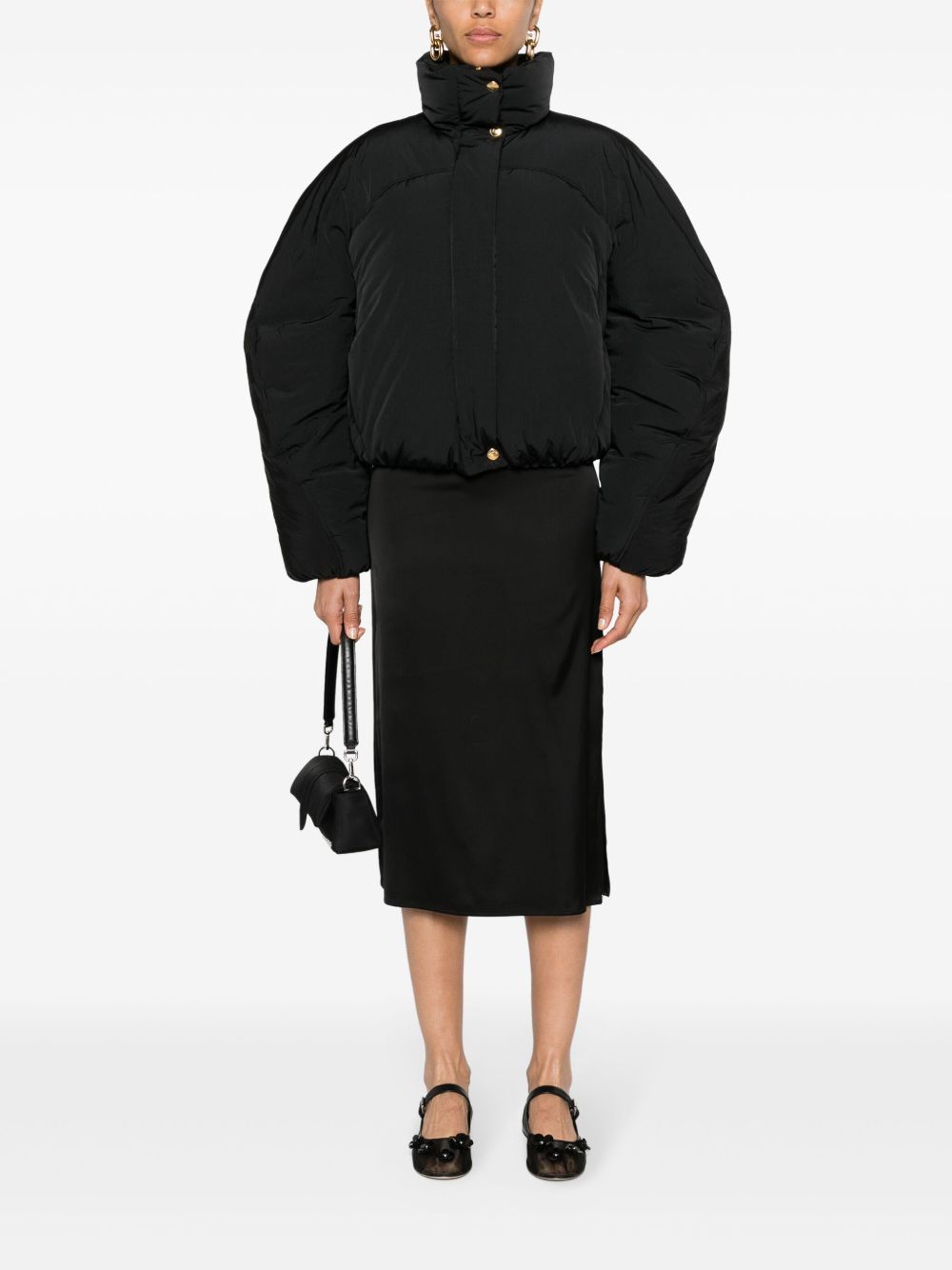 Jacquemus La Doudoune Courte Caraco 蓬松夹克 - 黑色