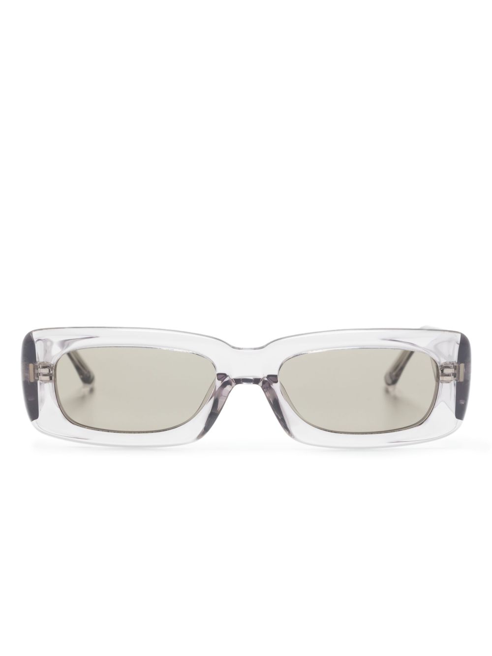 Linda Farrow x The Attico Mini Marfa 长方形镜框太阳眼镜 - 紫色