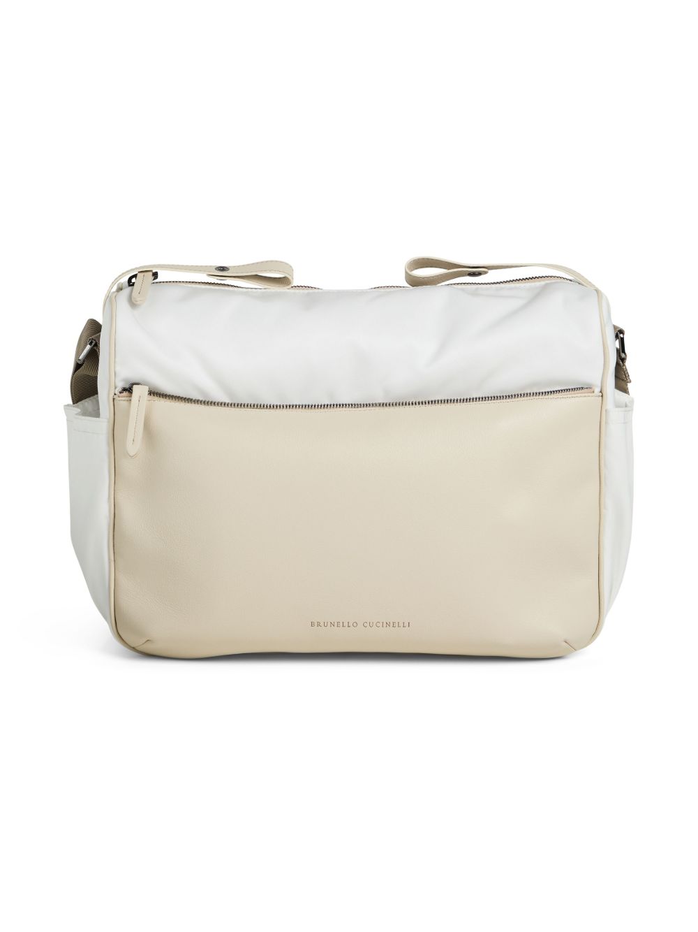 Brunello Cucinelli Kids 皮质母婴包 - 中性色