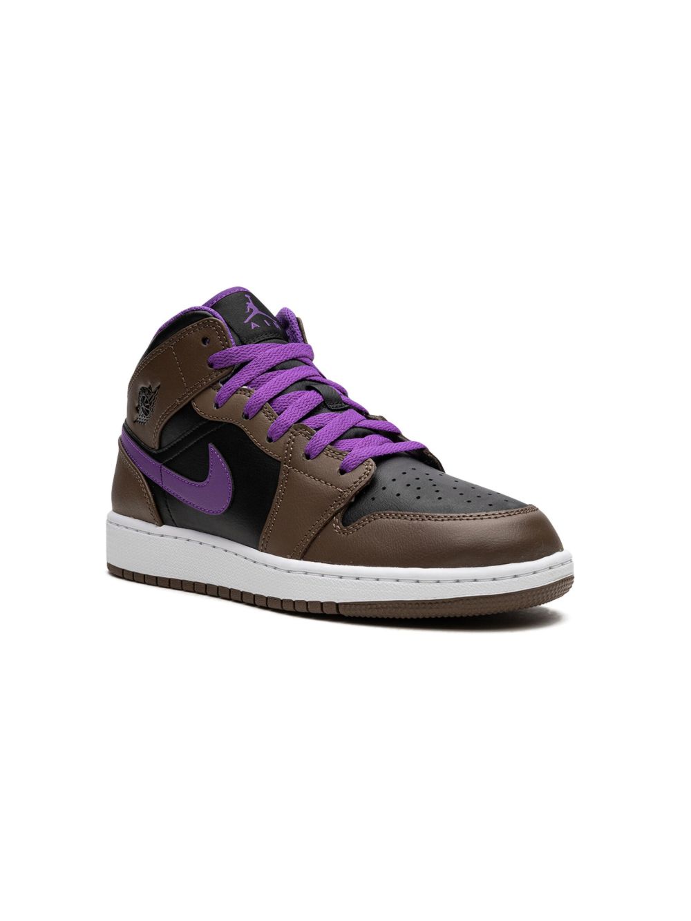 Jordan Kids Air Jordan 1 Mid GS Palomino 运动鞋 - 褐色