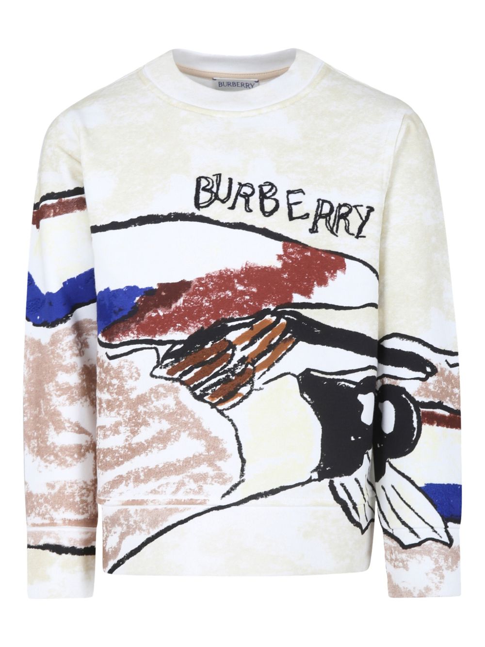 Burberry Kids 图案印花T恤 - 白色