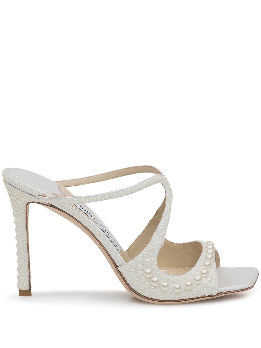 Jimmy Choo Anise 高跟鞋（9.5厘米） - 白色