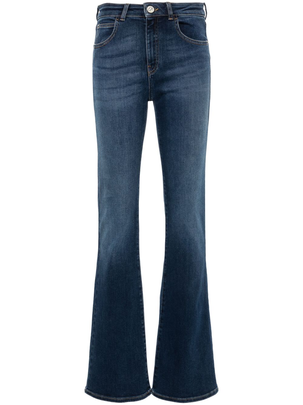 Emporio Armani J47 喇叭牛仔裤 - 蓝色