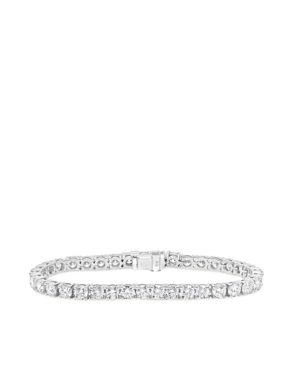 Jewels Aficionado 18K白金 Aurora 钻石手链 - 银色