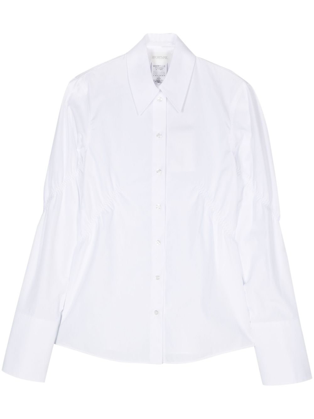 Sportmax Austria 褶饰细节衬衫 - 白色