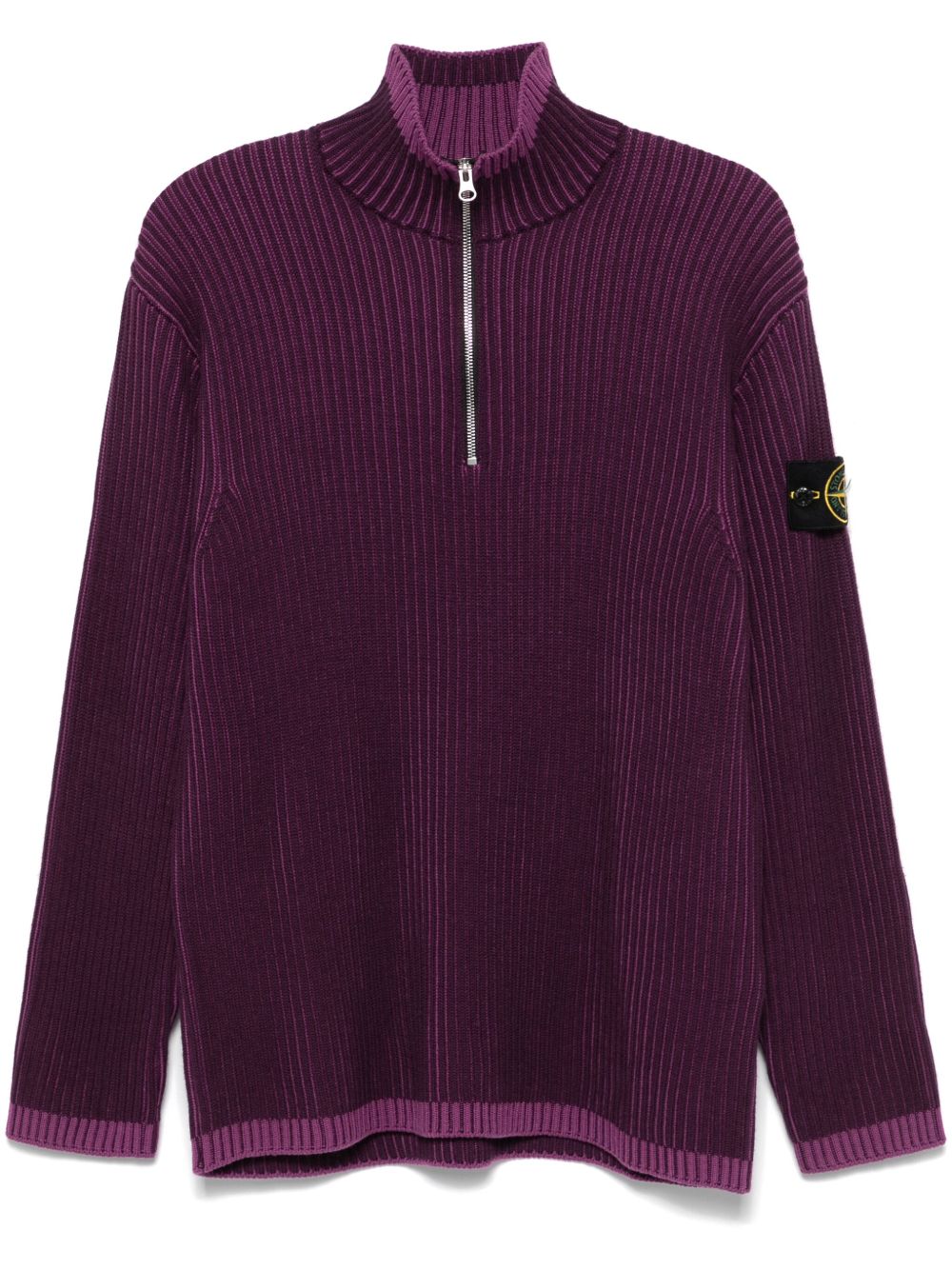 Stone Island 罗盘徽章毛衣 - 紫色