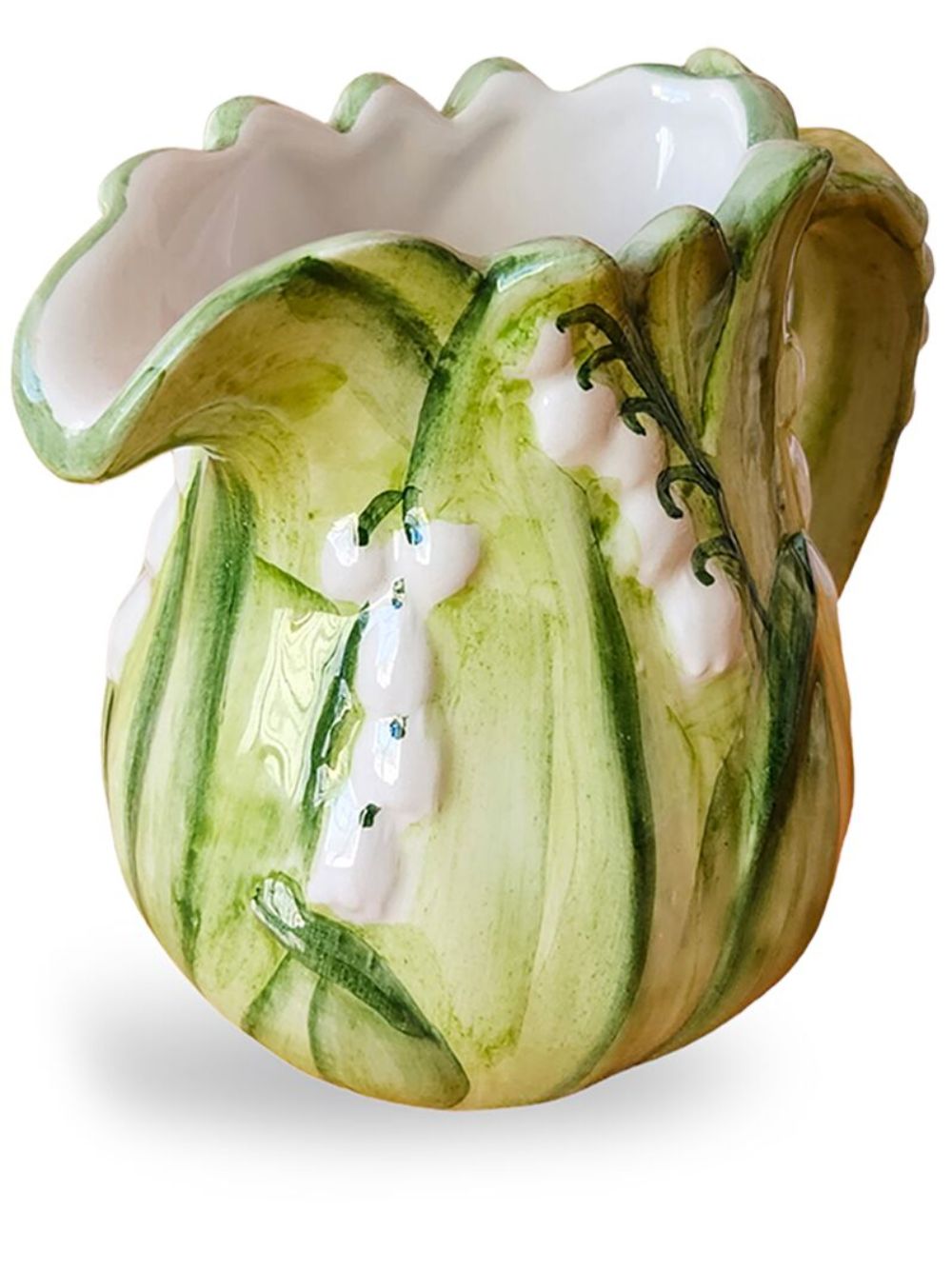 Les-Ottomans Lily Of The Valley 陶瓷奶壶（11厘米） - 绿色