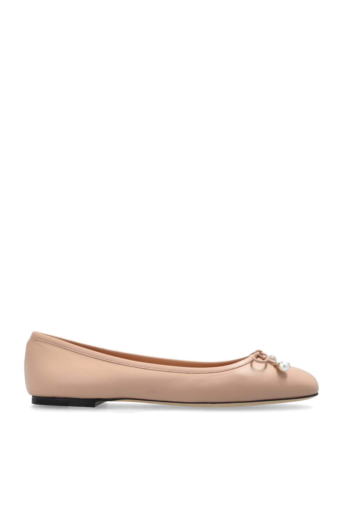 Jimmy Choo 皮革芭蕾舞平底鞋 elme