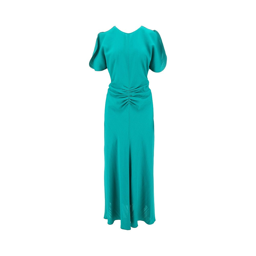 VICTORIA BECKHAM Gathered waist midi dress Woman 8