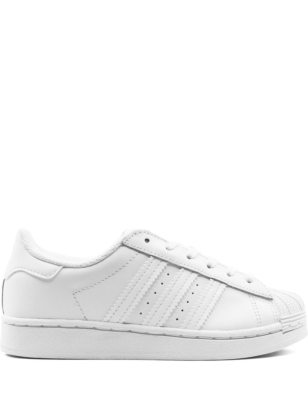 adidas Kids Superstar 低帮板鞋 - 白色