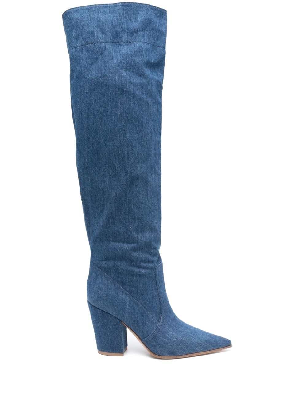Gianvito Rossi Keinna 高跟靴（8.5厘米） - 蓝色