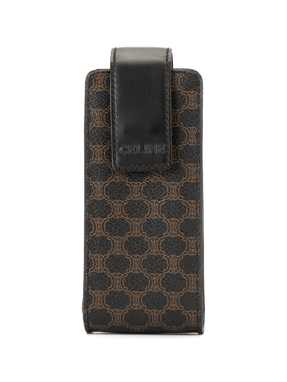 Céline Pre-Owned 思琳 Macadam花纹小手包（典藏款） - 褐色