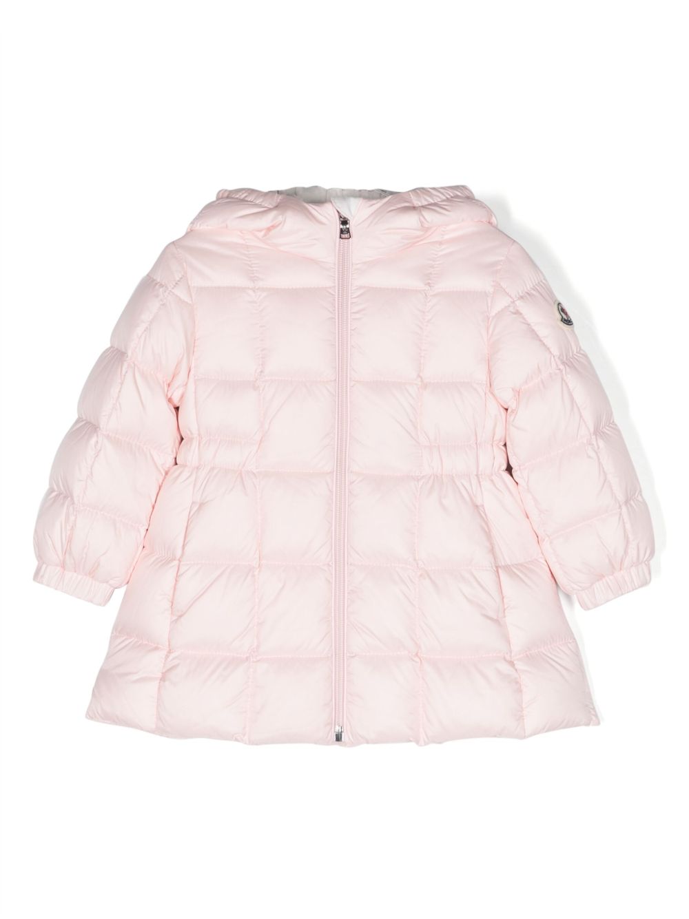 Moncler Enfant Anya 绗缝羽绒夹克 - 粉色