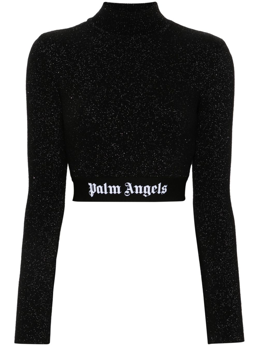 Palm Angels logo织带毛衣 - 黑色
